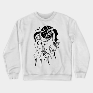 white horse Crewneck Sweatshirt